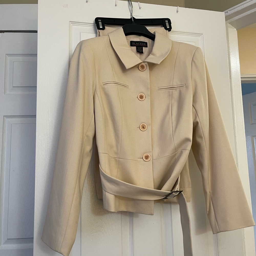 Blacker cream suit